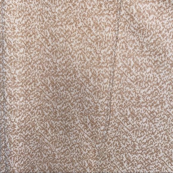 VNTG 1970s flare polyester mustard pattern trouser - Picture 5 of 6